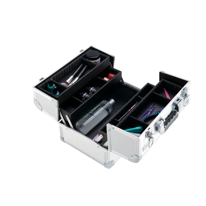 MALETA ALUMINIO PLATA 34X22,5X23,5 CM.