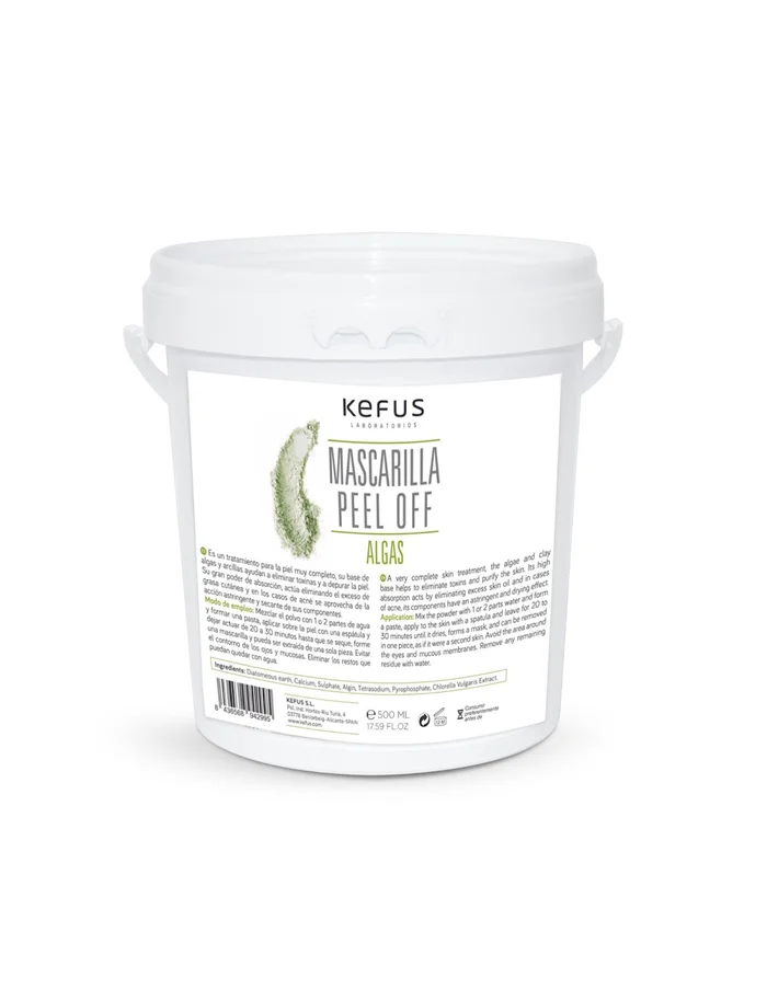 Mascarilla peel off alginato Algas 500 gr Kefus
