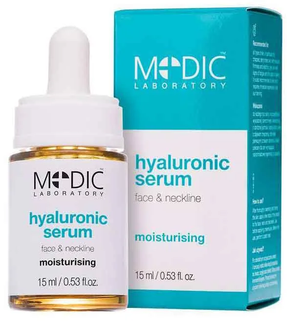 Medic Laboratory Sérum Ácido Hilaurónico Elixir 100% Rostro, Cuello y Escote 15 ml.