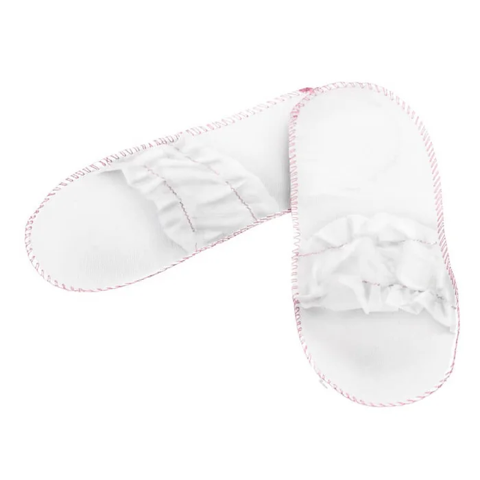 Mules abiertos con elásticos – par embalaje bolsa de polietileno 100 piezas