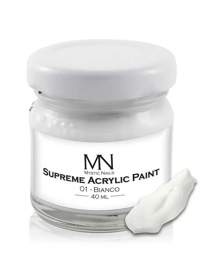 Mystic Nails Supreme Acrylic Paint | 01-Blanco 40ml.