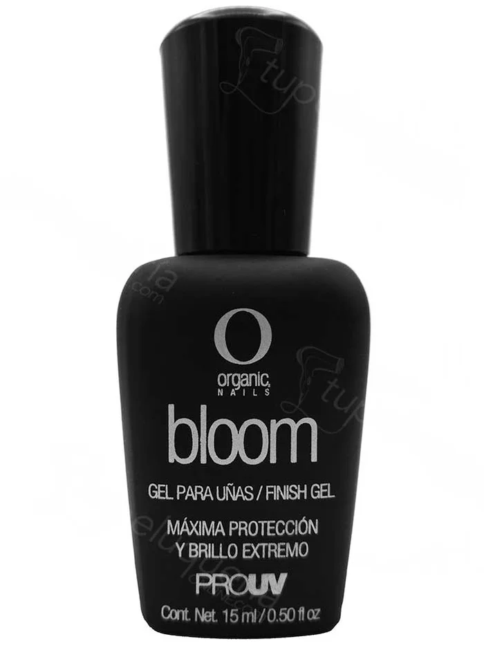 Organic Nails Bloom Gel terminador brillante de uñas 15 ml.