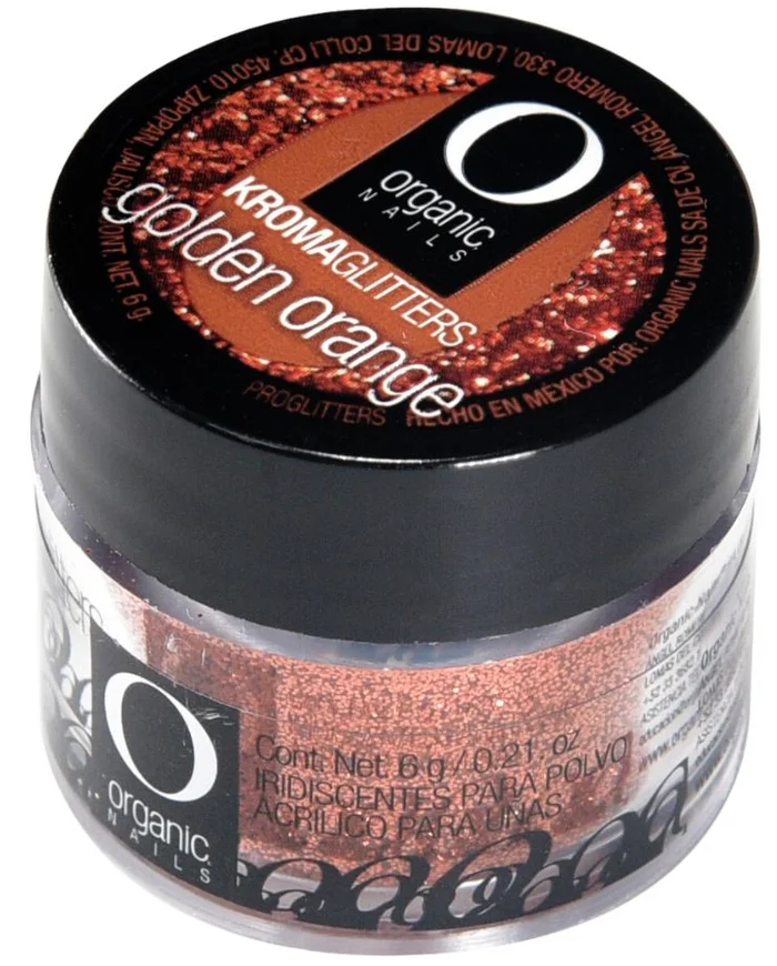 Organic Nails Kroma Glitter Golden Orange 7gr