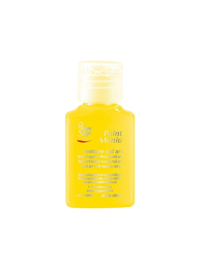Peggy Sage «Paint Mania» – Pintura Acrílica JAUNE CITRON «Amarillo Limón» 25 ml.