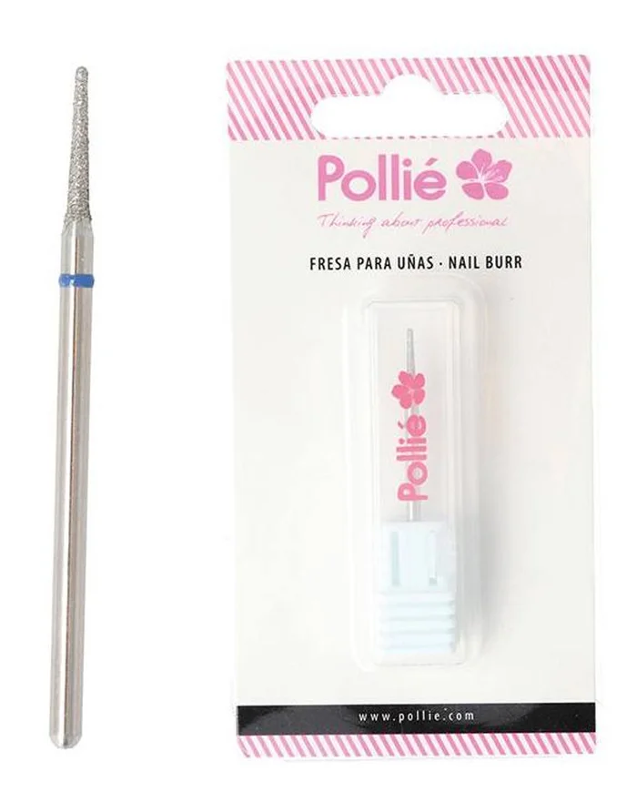 Pollié Broca Larga Cónica de Acero Inoxidable Para Uñas