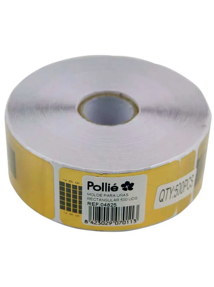 Pollie Molde para Uñas Rectangular Rollo de 500 Unidades.