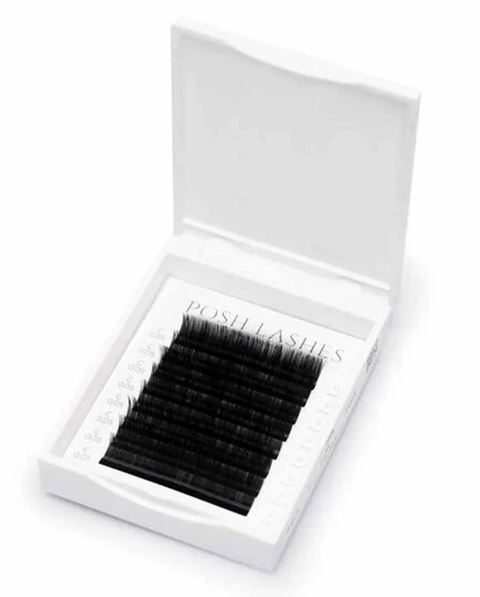 Posh Lashes Seda Extensión de Pestañas Negra C 0.05 11mm