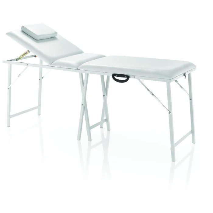 Práctica cama de belleza portátil blanca