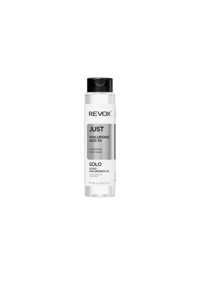 REVOX B77 JUST HYALURONIC ACID 3% HYDRATING FACE WASH, 250 ml
