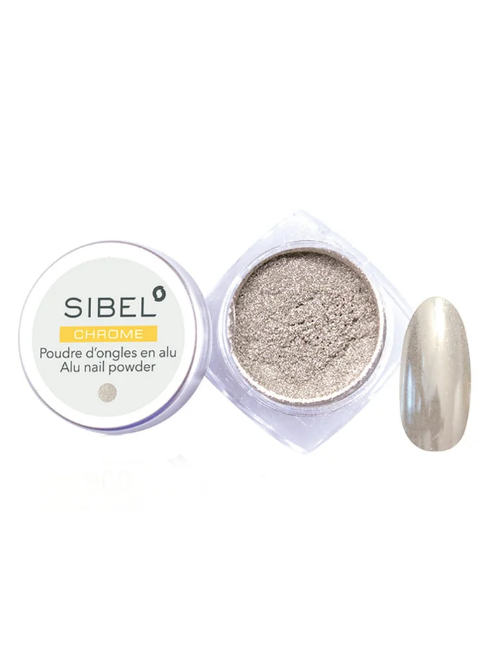 Sibel Chrome Polvo Aluminio Color Plata 1g.