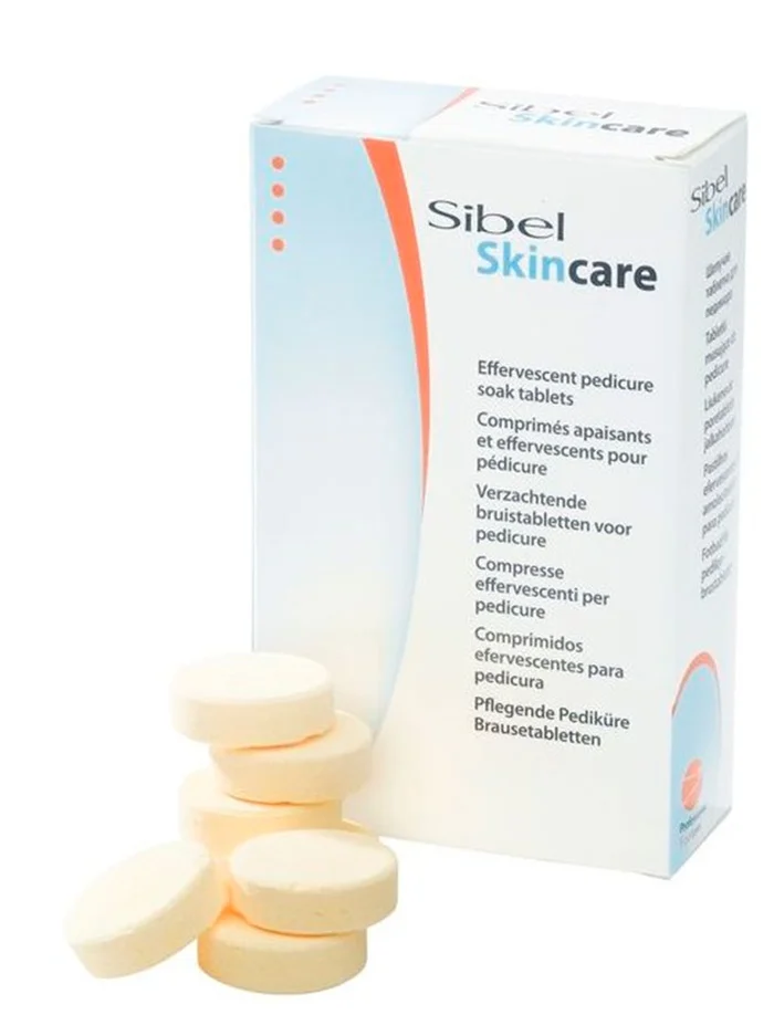 Sibel Skincare Comprimidos Efervescentes para Pedicura 20 Piezas x 10 gr