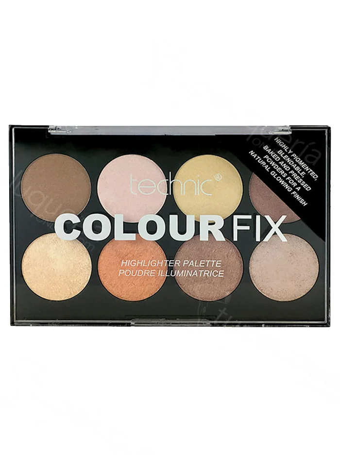 Technic Colour Fix Paleta de 8 Iluminadores en Polvo