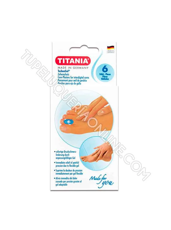 Titania Technogel Protector de Dedos – 6 Unidades