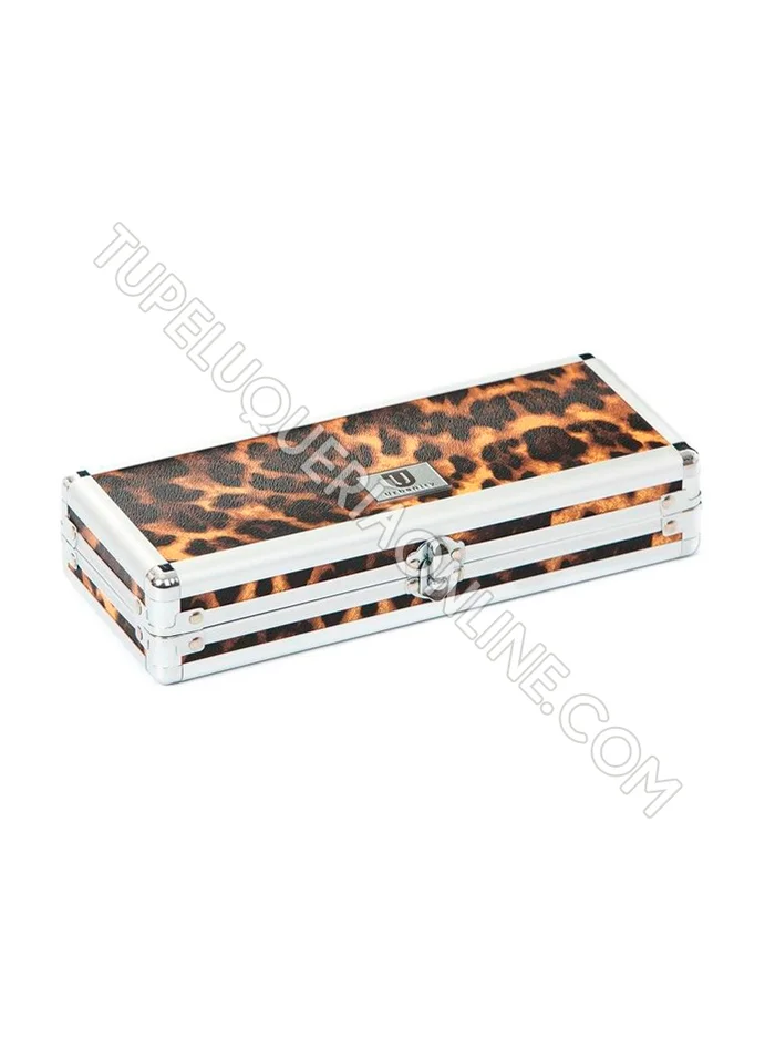 Urbanity Estuche para Pinceles Uñas Diseño Leopardo