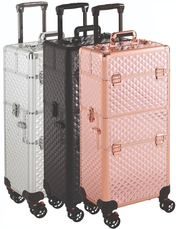 Xanitalia Trolley Nica Diamantes Maleta de Peluquería y Estética