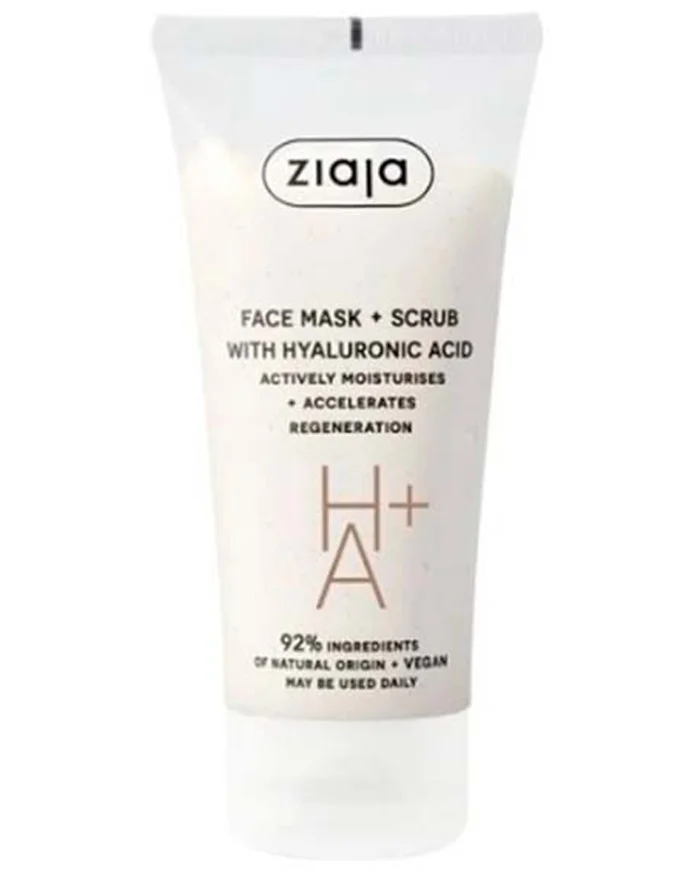 Ziaja Mascarilla y Exfoliante Facial con Ácido Hialurónico 55ml