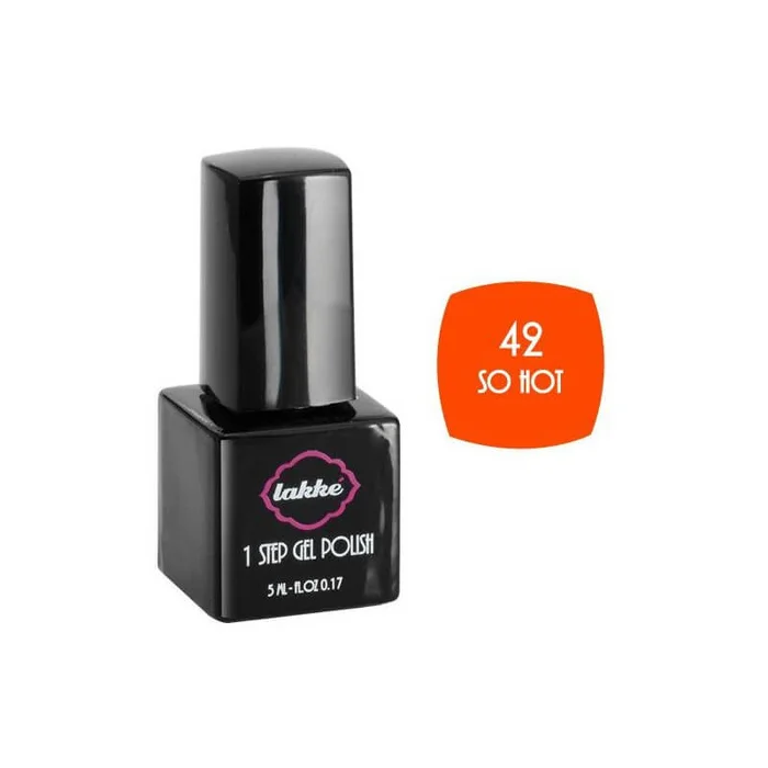 Barniz de color 1 paso n ° 42 So hot Lakkè 5ML