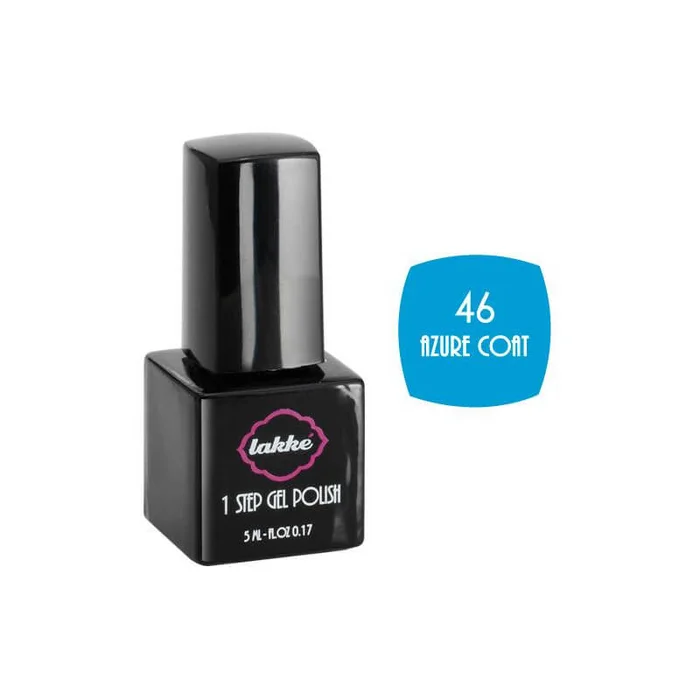 Barniz de color 1 paso n ° 46 Capa azur Lakkè 5ML