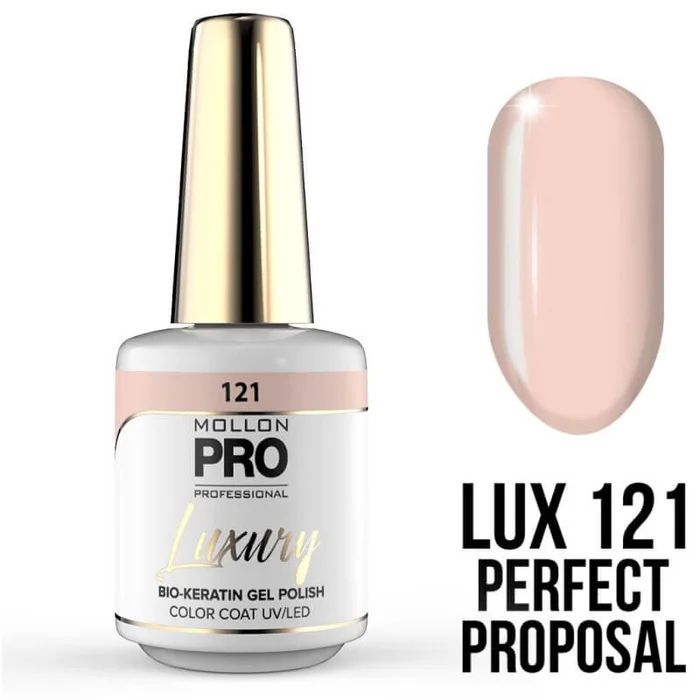 Barniz de lujo semipermanente n ° 121 Perfect Proposal Mollon Pro 8ML