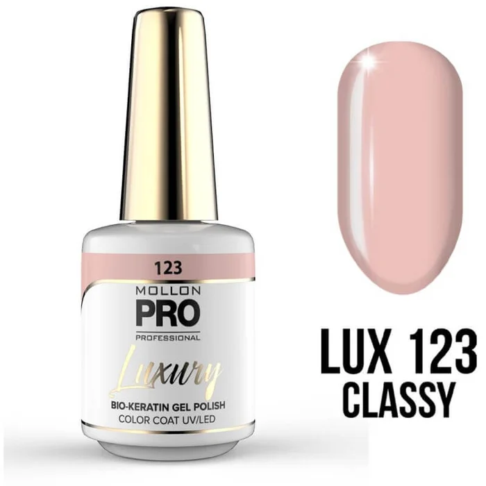 Barniz de lujo semipermanente n ° 123 Classy Mollon Pro 8ML