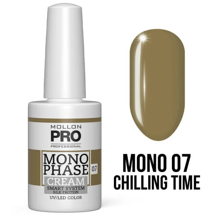 Barniz monofasico n°7 Chilling Time 5-en-1 n°07 uv/led Mollon Pro 10ML