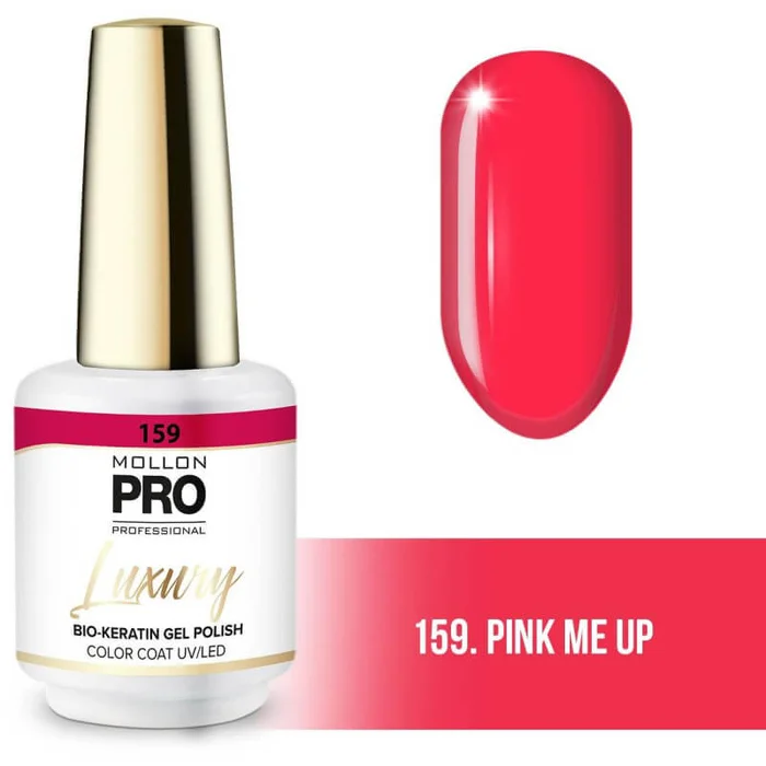 Barniz semipermanente de lujo n°159 pink me up Mollon Pro 8ML