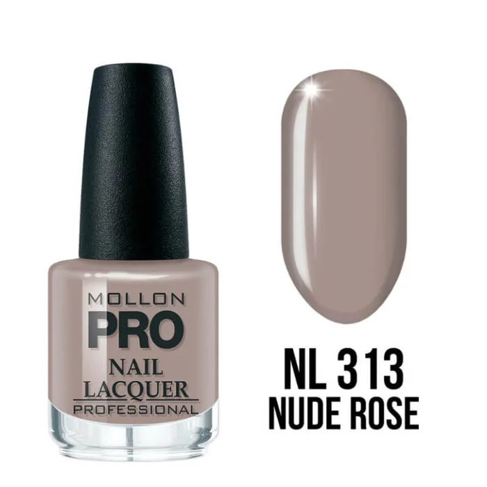 Esmalte de uñas clásico n°313 rosa nude Mollon Pro 15ML
