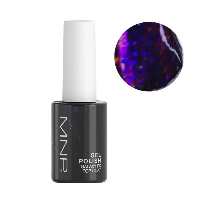 Esmalte semipermanente Galaxy fx top coat 809 meteorito MNP 14ml
