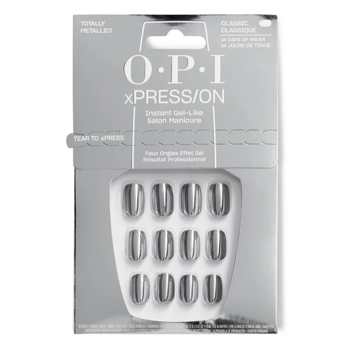 Faux-ongles xPRESS/ON Totalmente Metálicos! OPI
