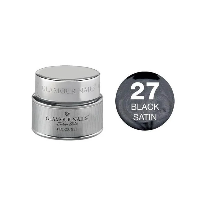 Gel color 27 negro satinado Glamour Nails 5ML