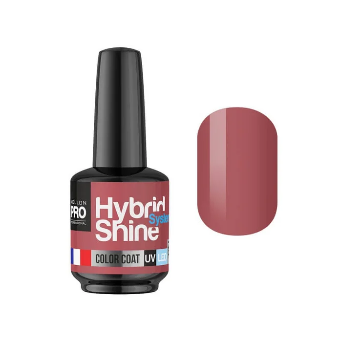 Mini Vernis Semi-Permanent Hybrid Shine Mollon Pro Mauve 2/13