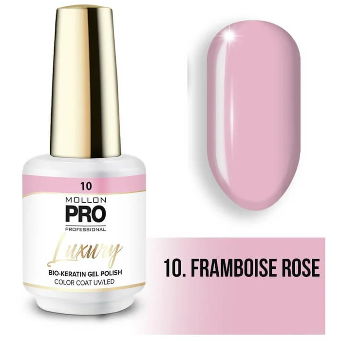 PULIDO semipermanente DE LUJO N ° 10 Rosa frambuesa Mollon Pro – 8ML