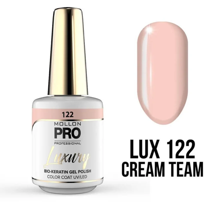 Semipermanente Luxury N ° 122 Cream Team Mollon Pro 8ML