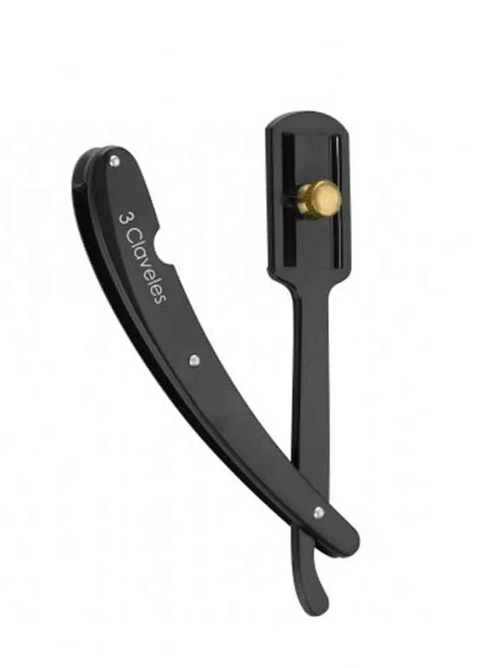 3 Claveles NAvaja Peluquero Hoja Intercambiable | Negro