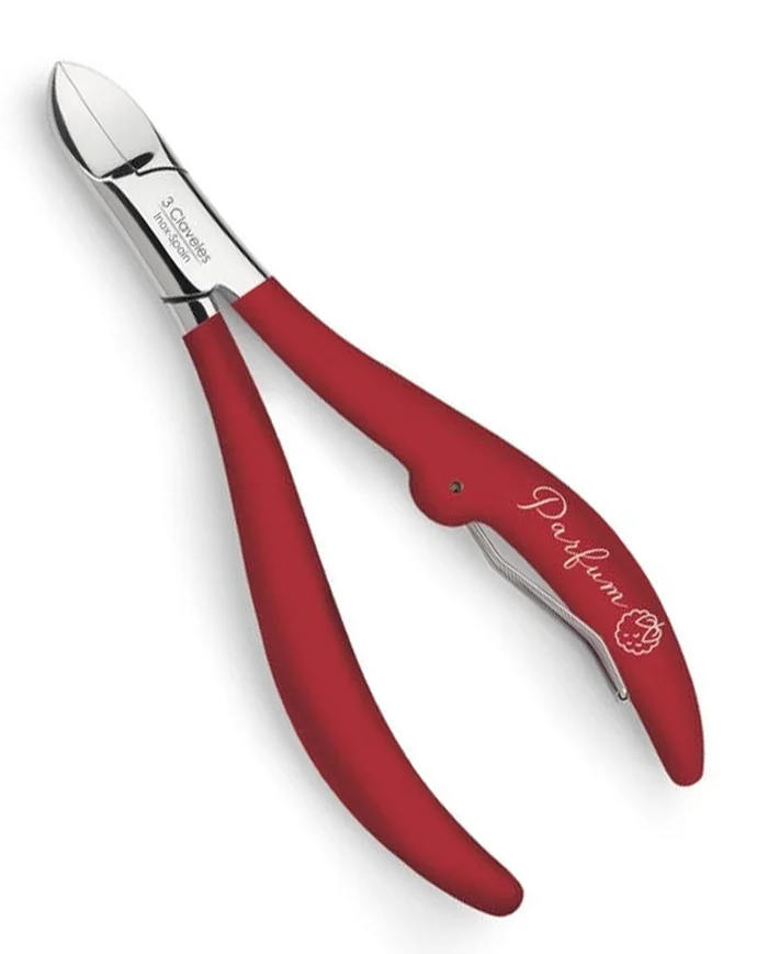 3 Claveles Parfum Alicates para Uñas con Olor a Frambuesa 12cm