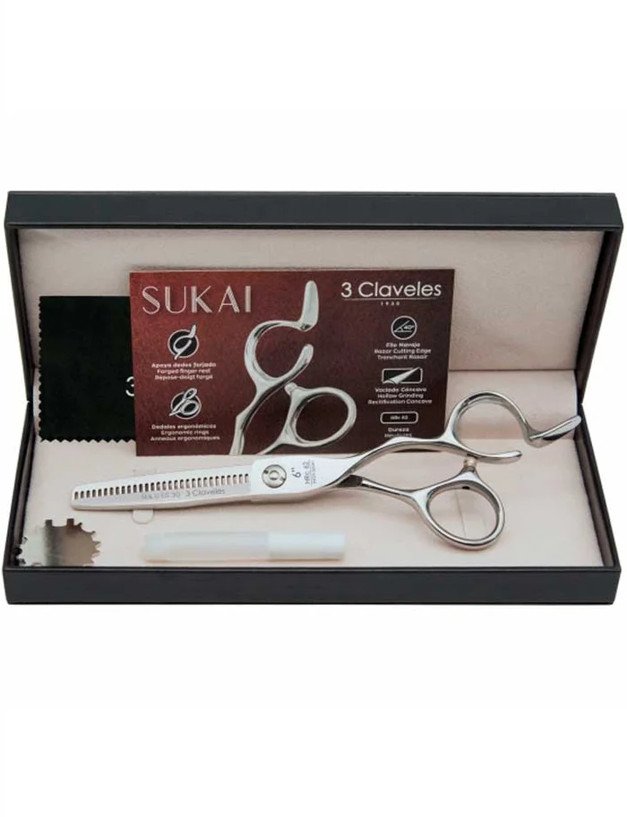 3 claveles Sukai 30 Tijeras de peluquería 6’’