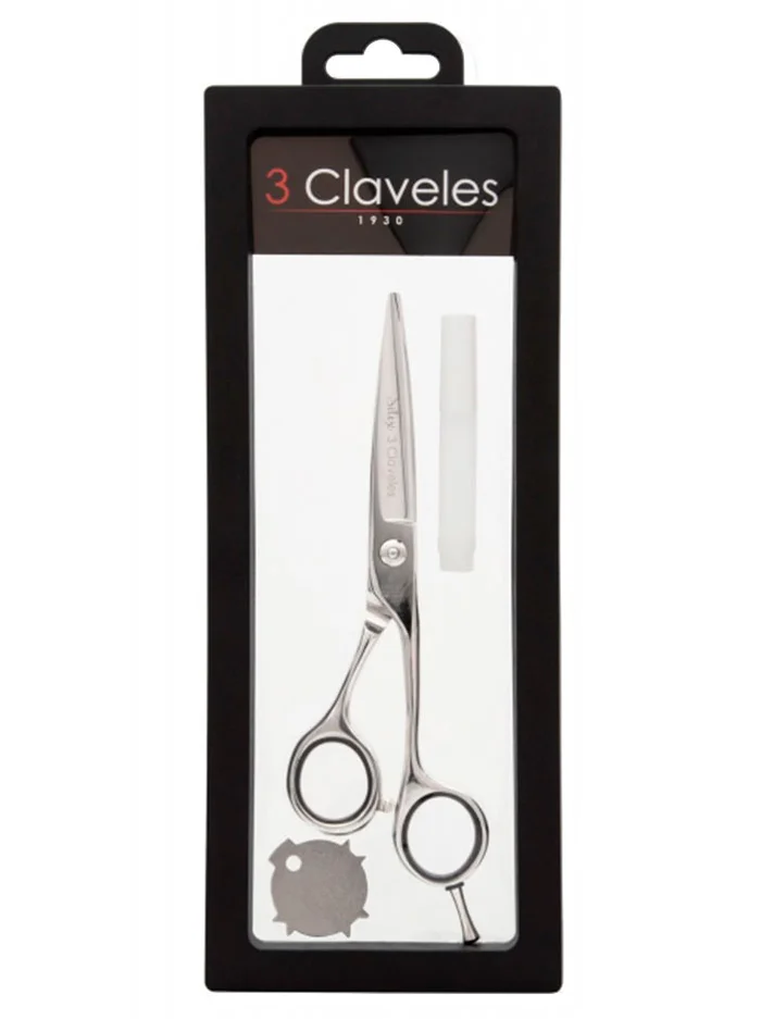 3 Claveles Tijera Silex Peluquero 6″