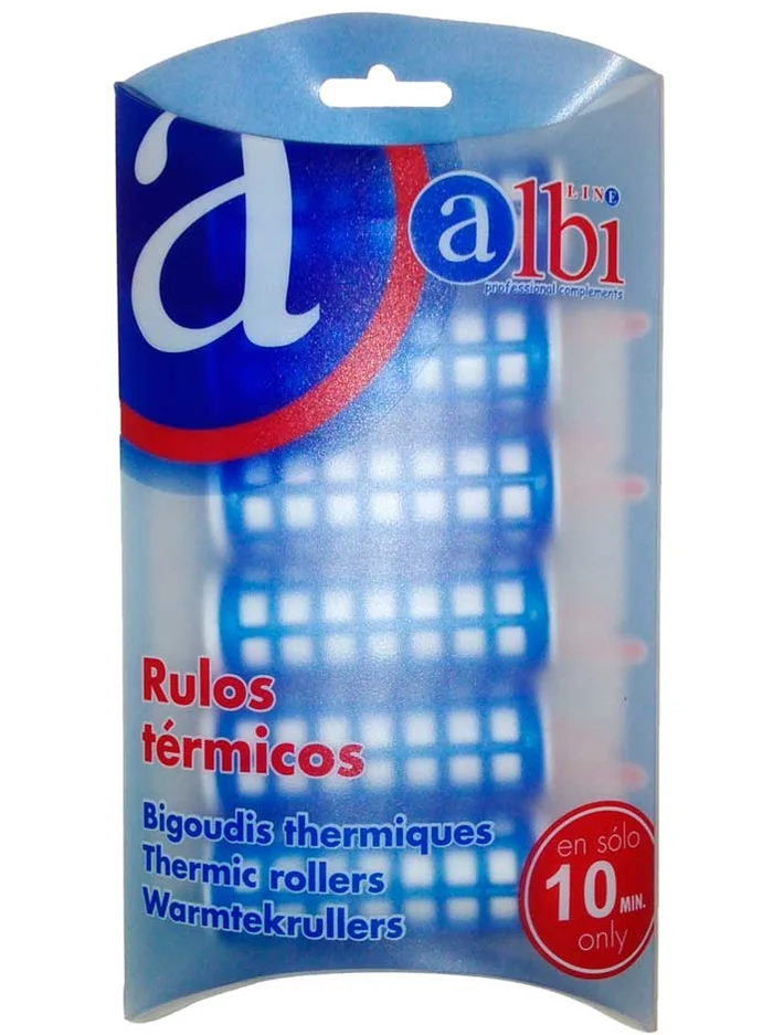 Albi Line Rulos Térmicos Medianos | 1 Blister 6 unidades