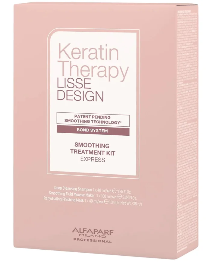 Alfaparf Milano Keratin Therapy Lisse Design Kit Tratamiento Alisador Método Express