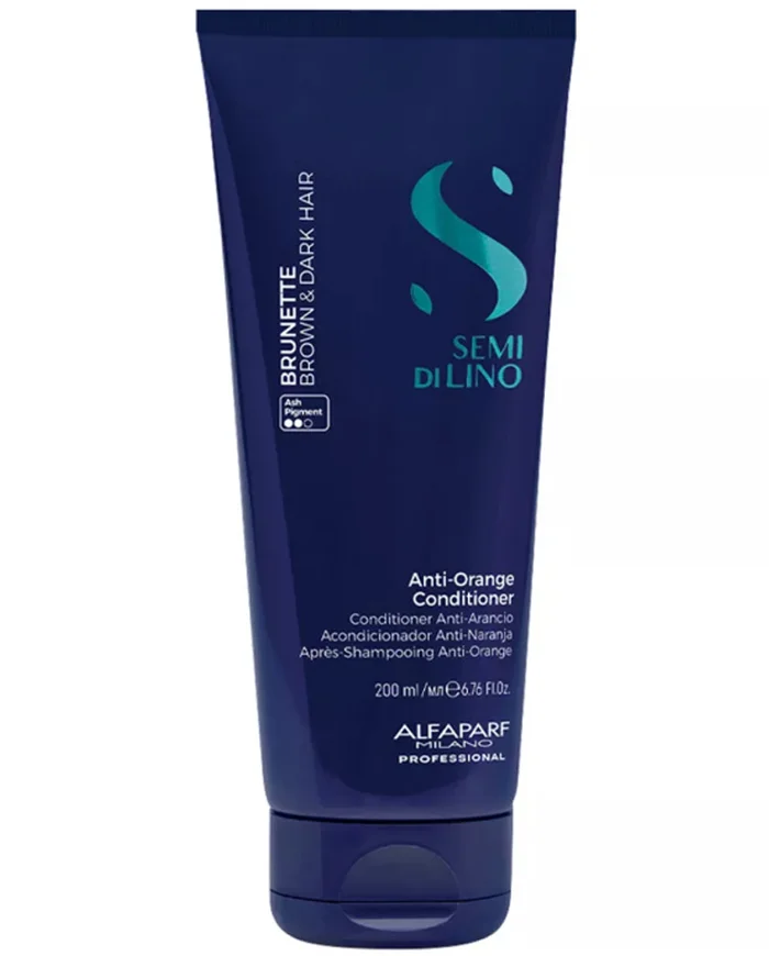 Alfaparf Milano Semi Di Lino Brunette Acondicionador Anti Naranja Cabello Castaño y Oscuro 200ml