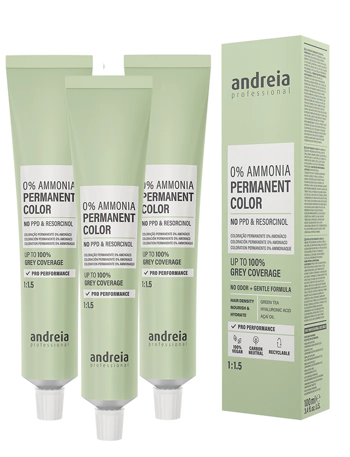 Andreia 0% Ammonia Coloración permanente sin amoníaco 100ml