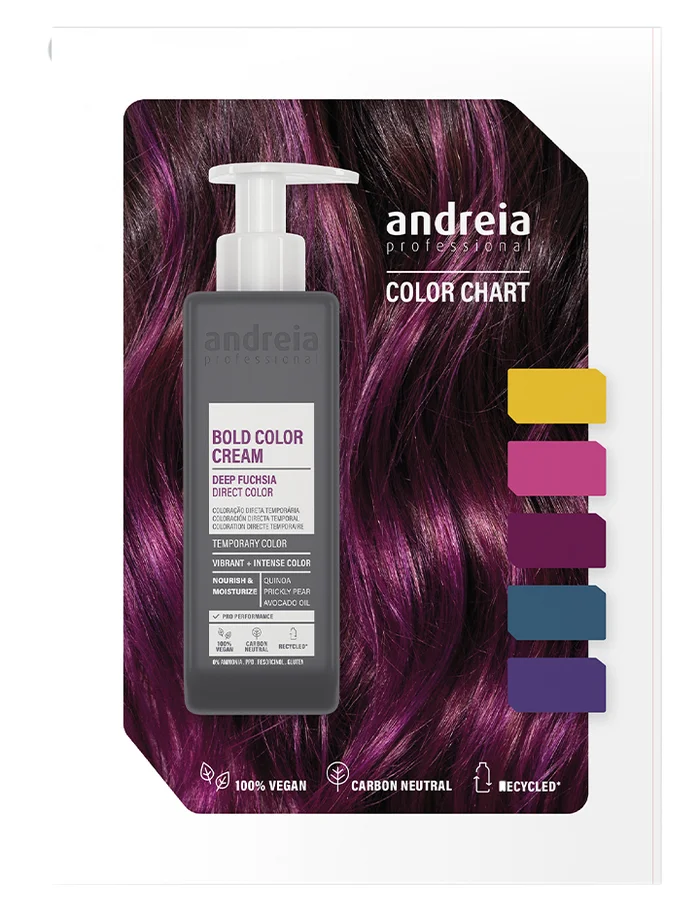Andreia Carta de Color Cream Direct Coloración Temporal