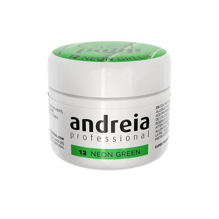Andreia Gel Paint Verde Neón 12 4 ml