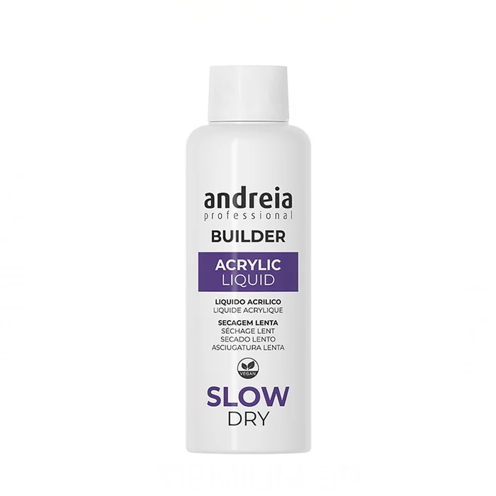 Andreia Professional Builder Acrylic Liquid Slow Dry Liquido Acrílico Secado Lento 100 ml