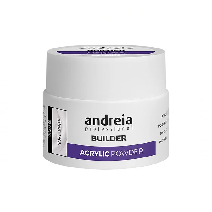 Andreia Professional Builder Acrylic Powder Polvos Acrílicos Soft White 35 g