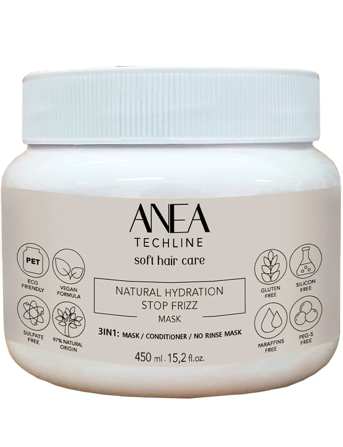 Anea Natural Hidration Stop Frizz Mascarilla Nutritiva 450ml
