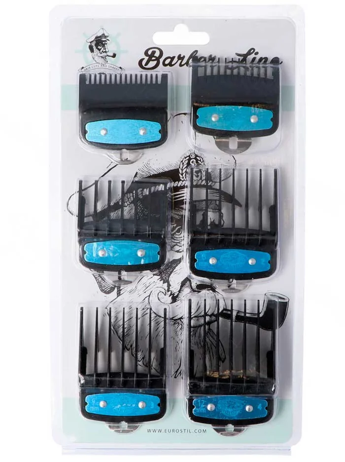 Barber Line Pack de 6 Peines de Corte