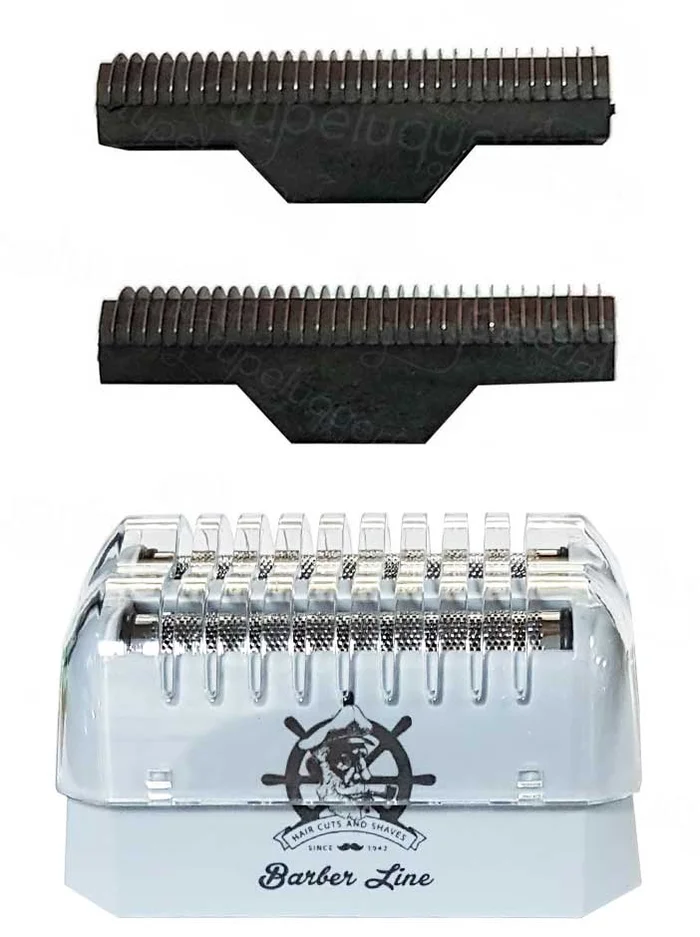 Barber Line Recambio Bucanero Gris Cabezal Completo Con Cuchilla