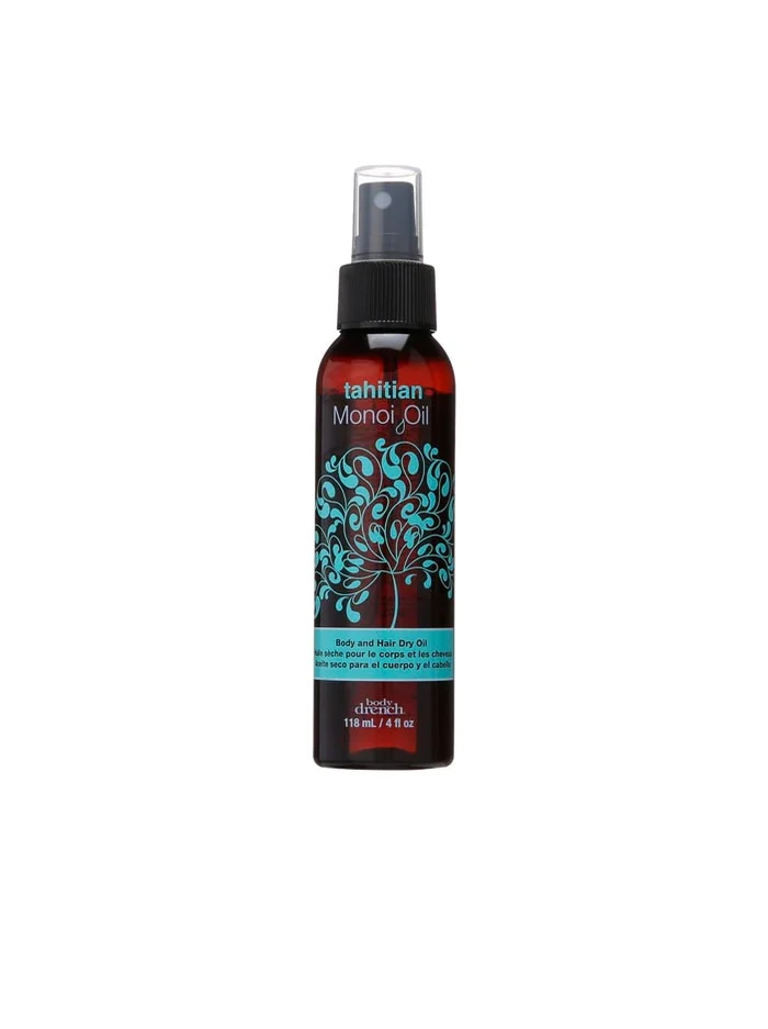 Body Drench Tahitian Aceite Monoi Seco para Cuerpo y Cabello 118 ml.