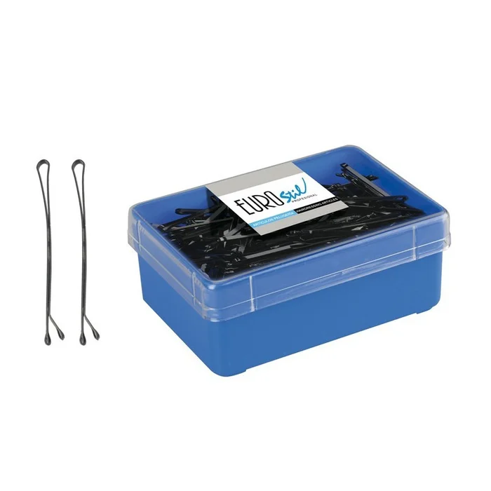 CAJA 150 CLIPS EUROSTIL 70 MM : Color – Negro